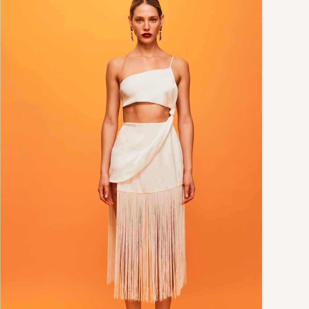 Savannah Morrow Silk Shivani Dress - Ivory